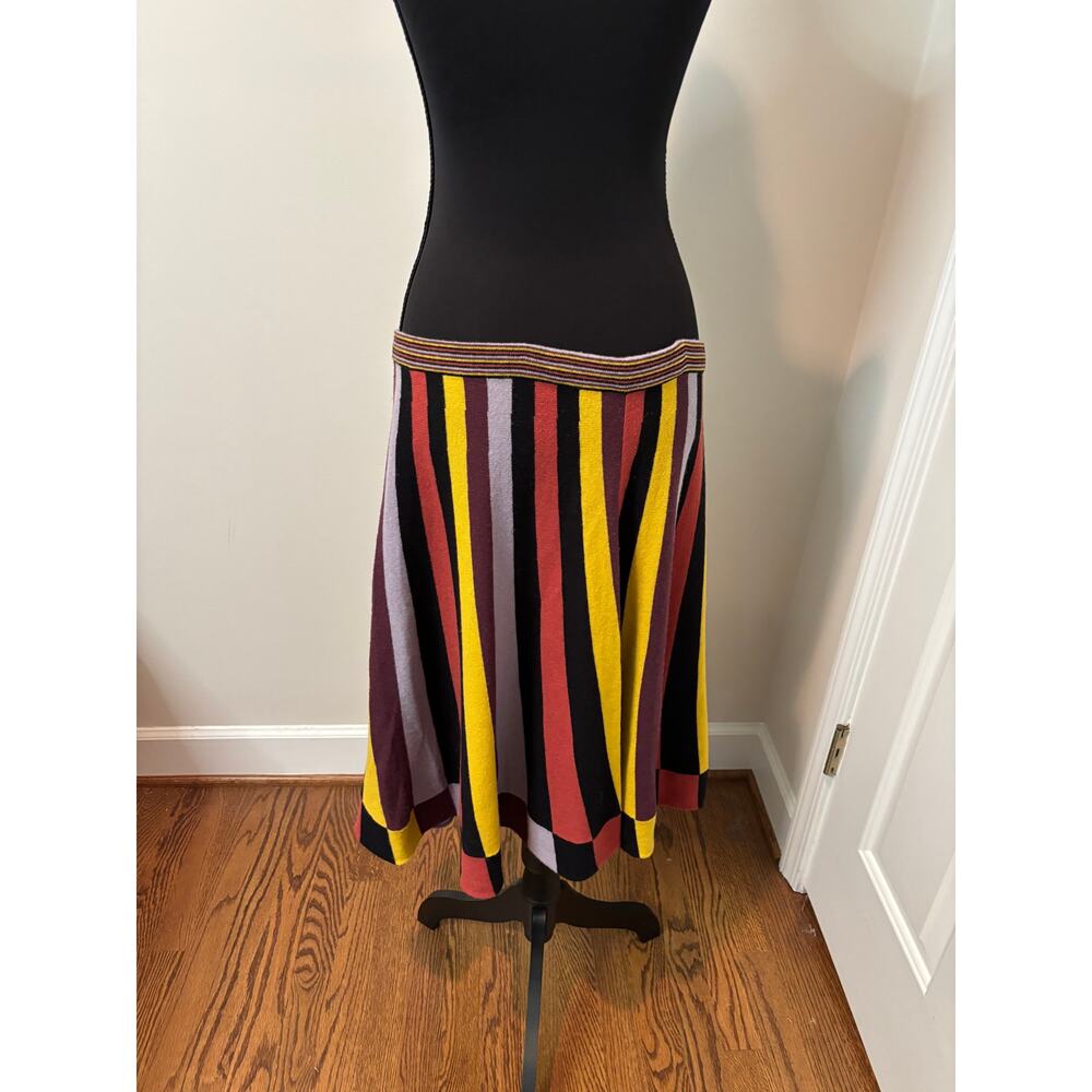 Viola Multi Color Striped Knit Skirt - Picture 4 of 5